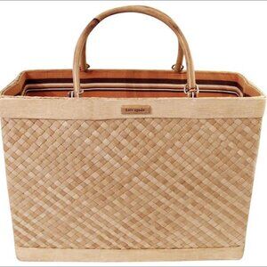 Vintage Kate Spade Quinn with Bamboo Handles Bag